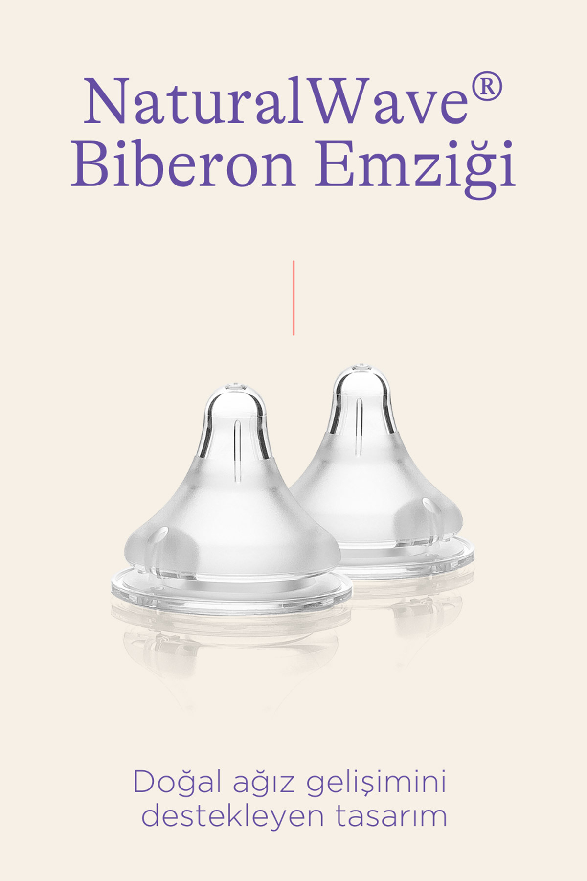 LANSINOH NaturalWave® 2'li Biberon Emziği Yavaş Akışlı (1 Ay+) fotoğrafı 3 (önizleme)