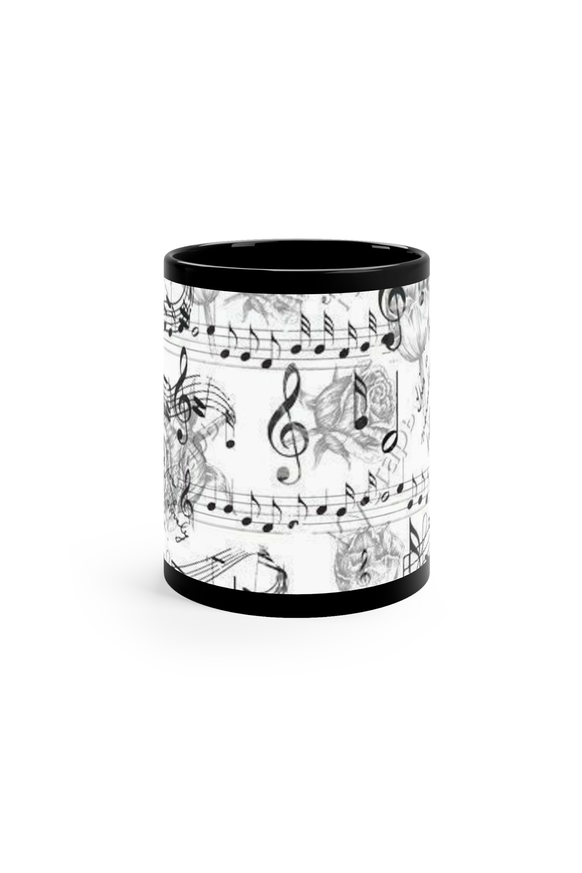 FALAVİ  Müzik Nota Temalı Beyaz Kupa - Görsel 3