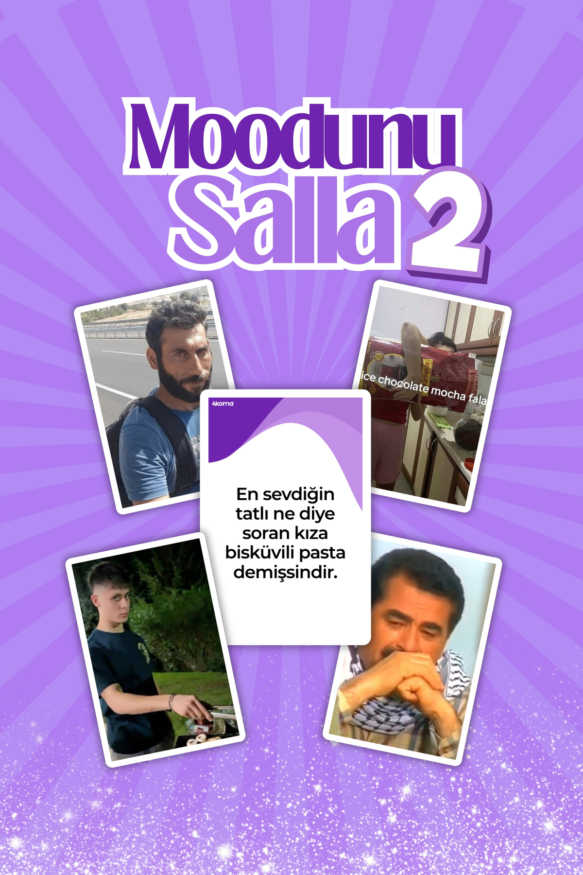 4koma Moodunu Salla Geniş Paket -Komik Eğlenceli Mood Oyunu-Arkadaş Grubu Aile Parti Yılbaşı-Mood Kart fotoğrafı 4 (önizleme)