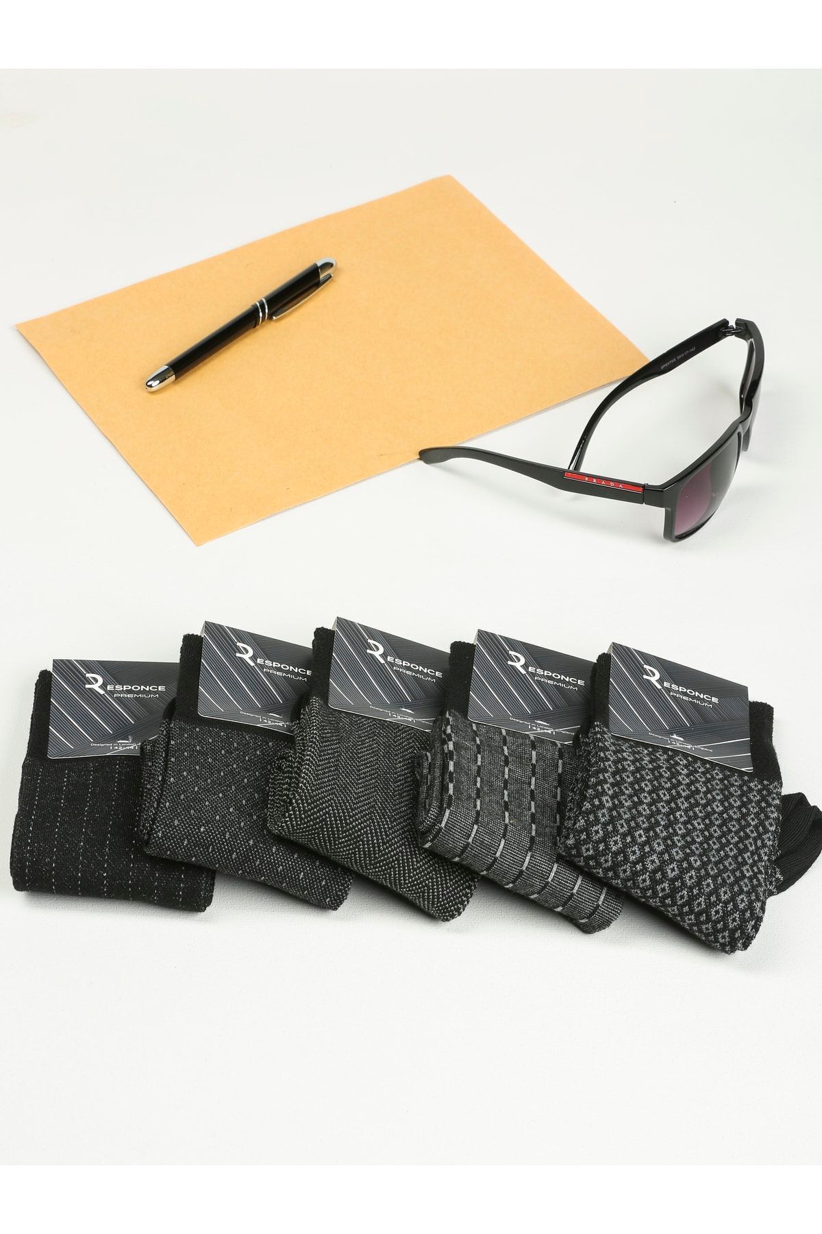 CALLAVI  Dikişsiz Bambu Jakarlı Erkek Kutulu 5 Çift - Görsel 8