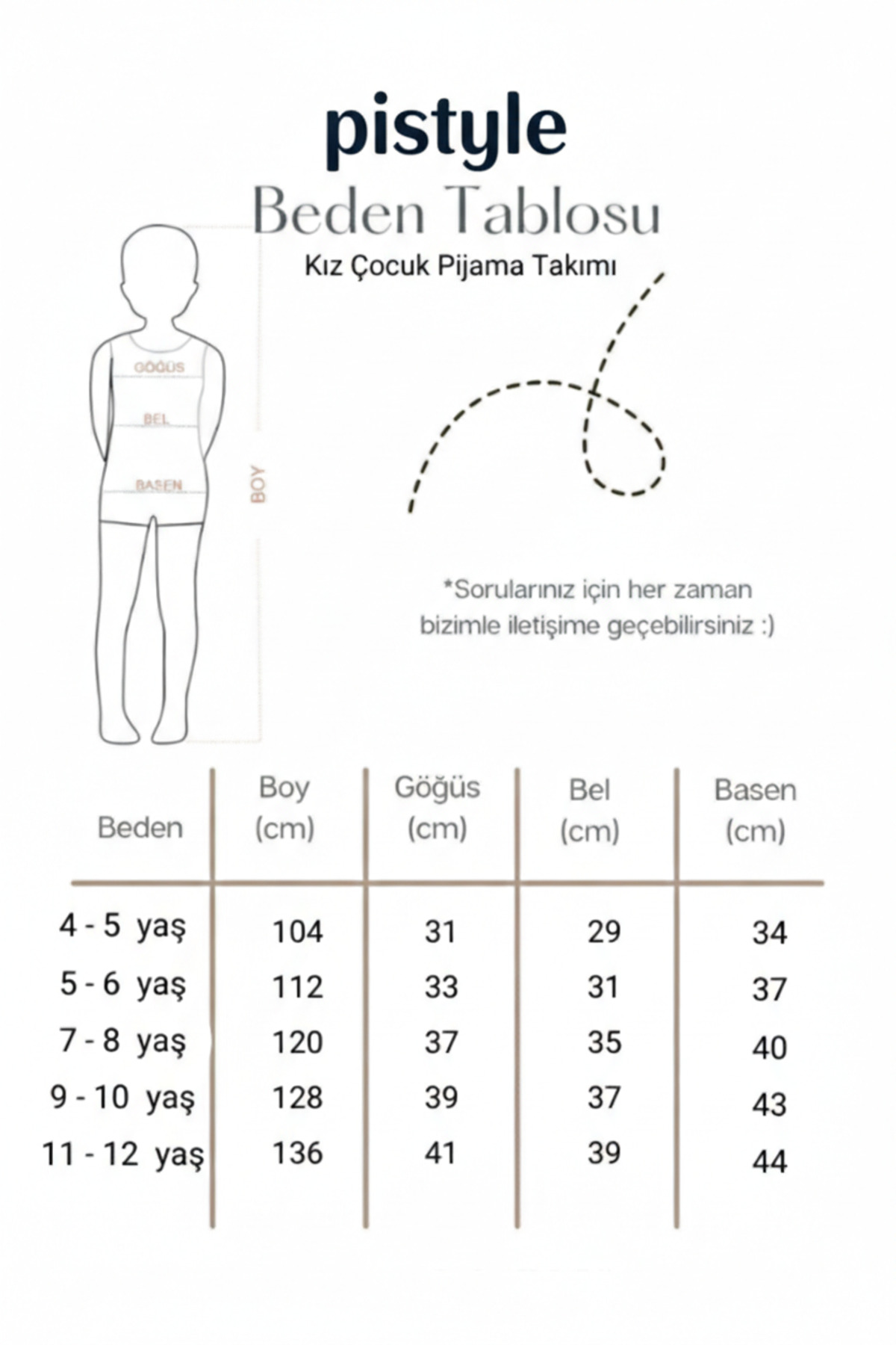pijama moda Kız Çocuk Uzun Kollu Desenli Pijama Takımı. fotoğrafı 2 (önizleme)