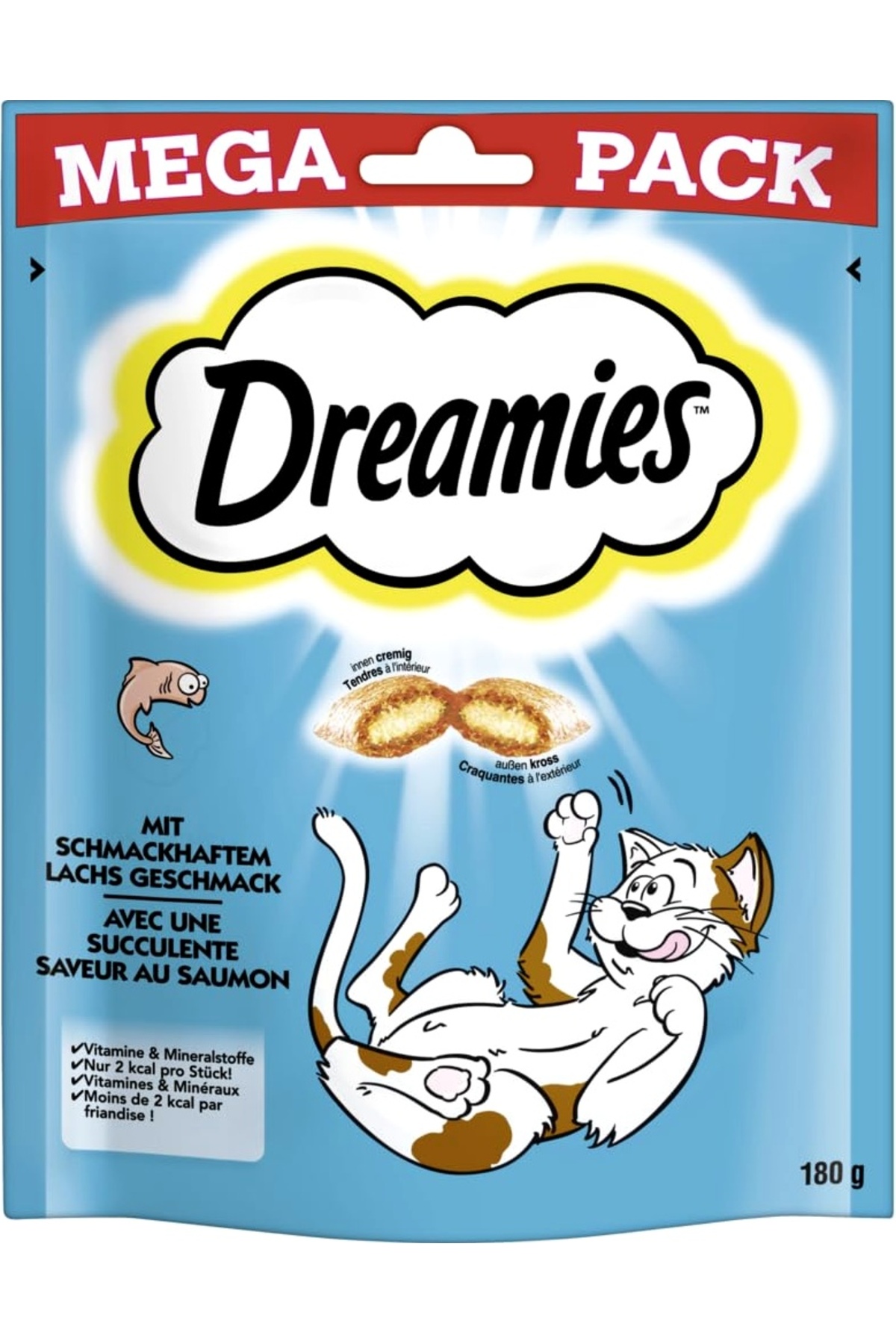 Dreamies Mega Pack Somonlu Kedi Ödül Maması 180 gr