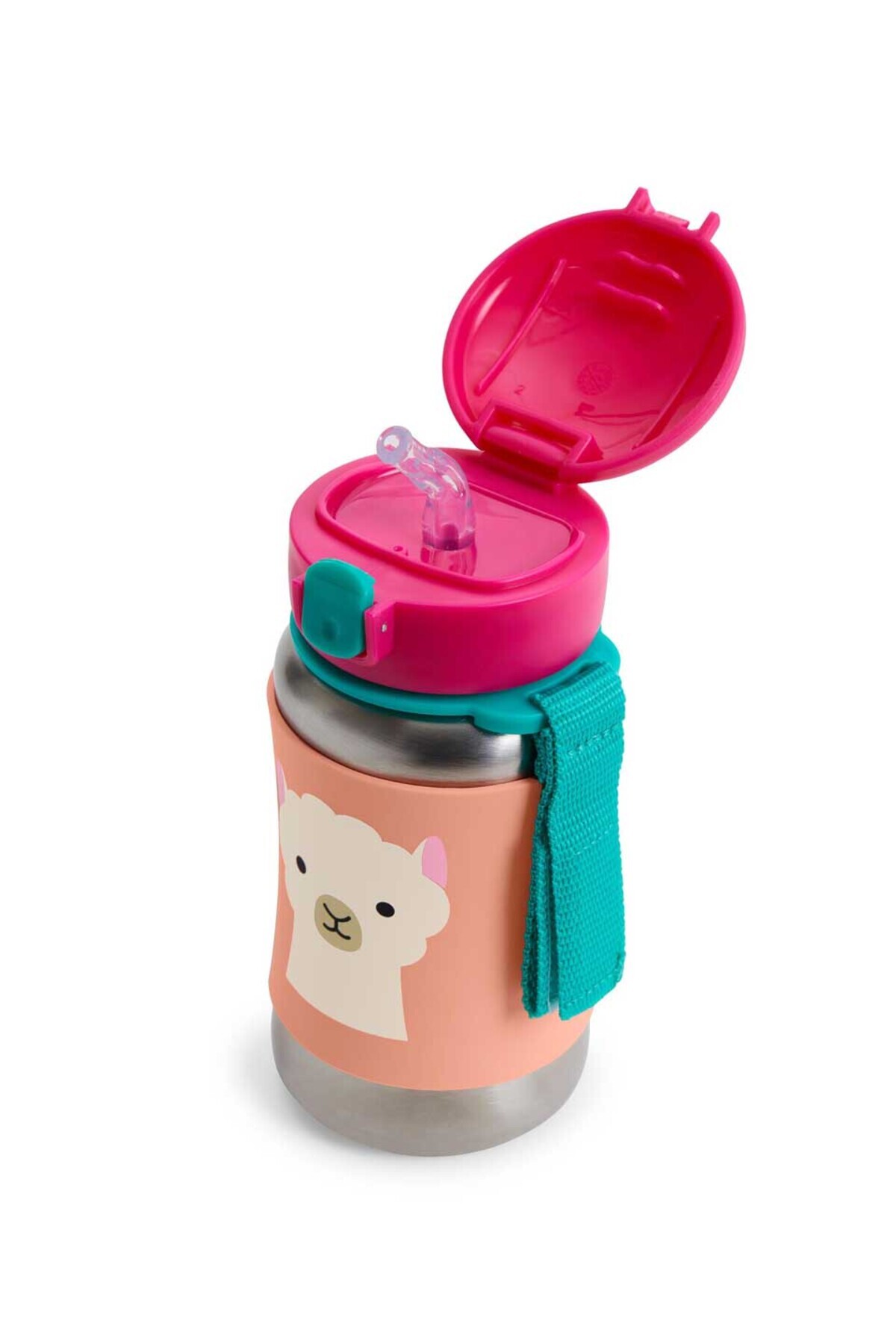 Skip Hop Zoo Paslanmaz Çelik Pipetli Suluk Lama fotoğrafı 2 (önizleme)