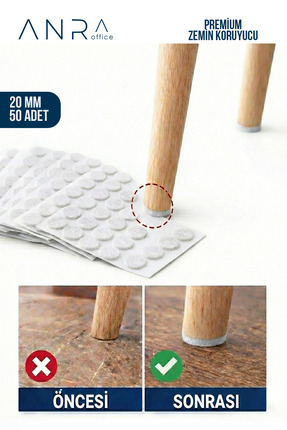 Anra Parke Fayans Zemin Koruyucu Yapışkanlı Keçe Çizilme Önleyici Sessiz Kaym...