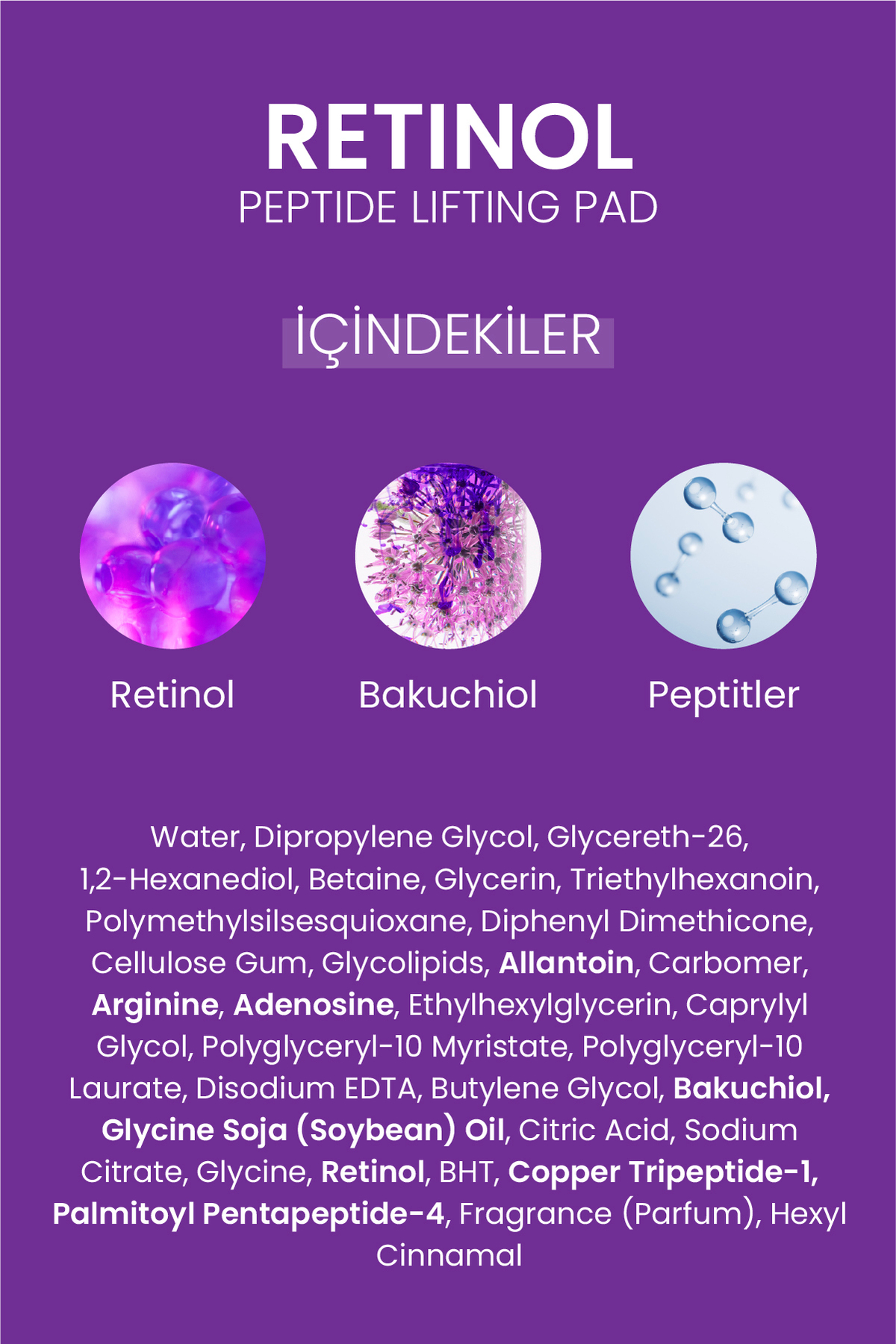Retinol Peptit Kaldırma Pedi Yaşlanma Karşıtı Kore Tonik Ped 12 Adet — TYCQ7W33KN172830718295736 — تصویر 9 از 9