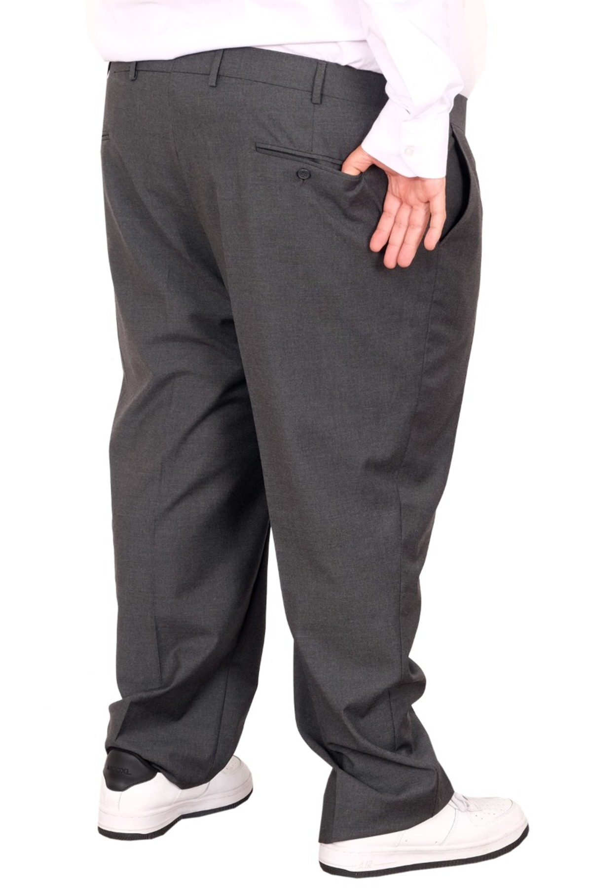 ModeXL Mode XL Buyuk Beden Erkek Kumaş Pantolon Superior 21024 Antrasit görsel 6