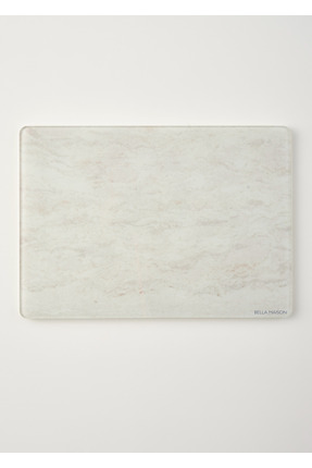 Bella Maison Marbella Cam Kesme Tahtası Ekru (35x25 cm)