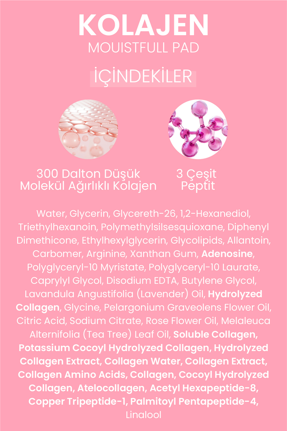 Collagen Moistfull Pad 120’li – Kolajen İçerikli Nemlendirici ve Cilt Sıkılaştırıcı Tonik Ped — DERMAL/PAD/006 — تصویر 9 از 9