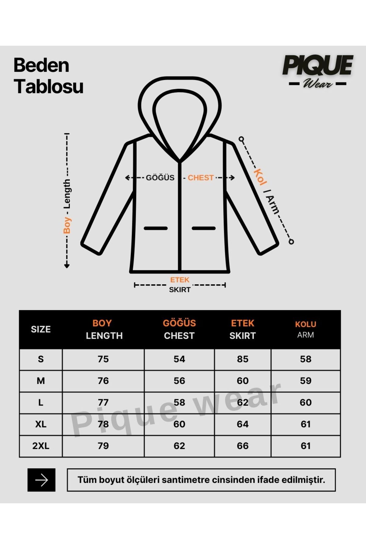 PIQUE  KADIN YAĞMURLUK Beli Ayarlanabilir Kapüşonlu Yağmurluk - Görsel 9