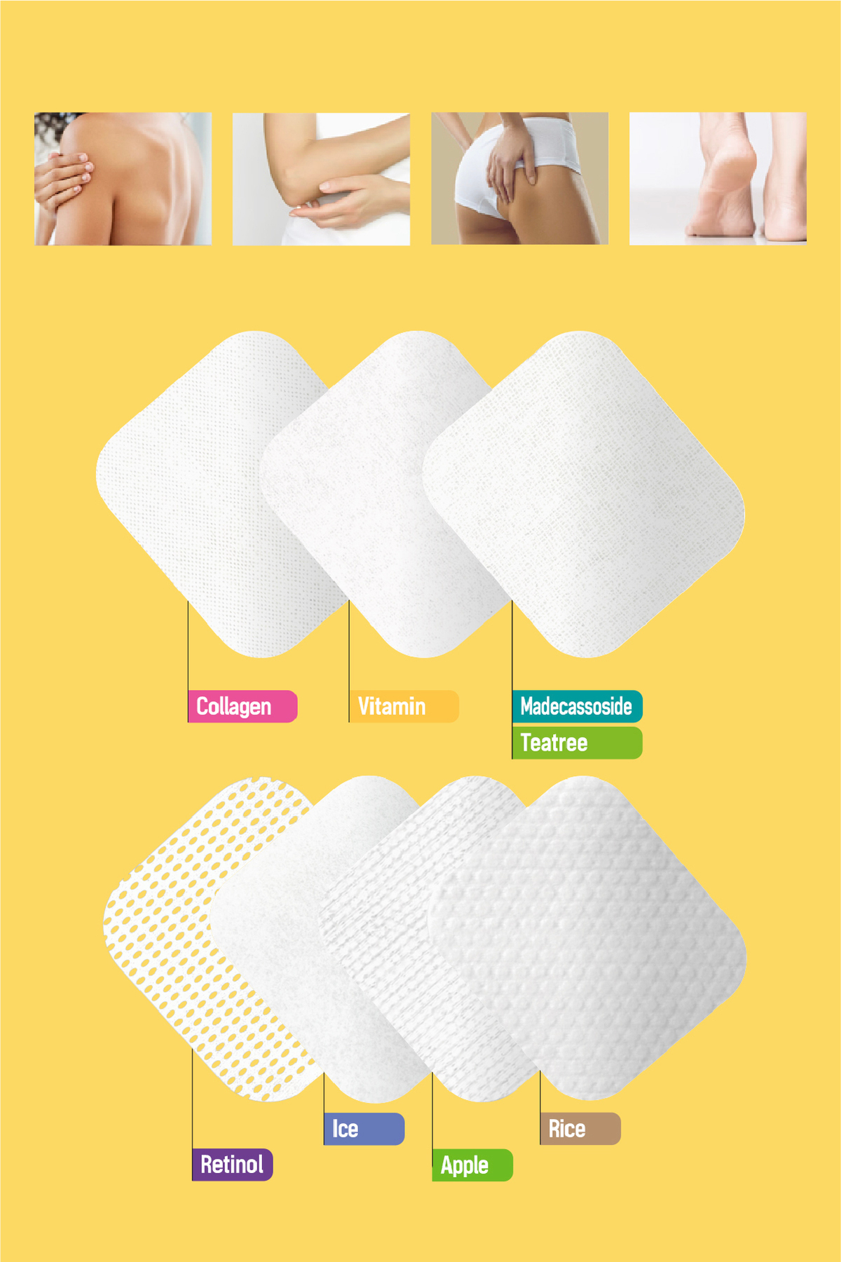 Elma Özlü Gözenek Temizleyici Aydınlatıcı Peeling Etkili Tonik Pedi 80 Adet Cilt Bakım Toner Pedi — DERMAL/PAD/009 — تصویر 6 از 7