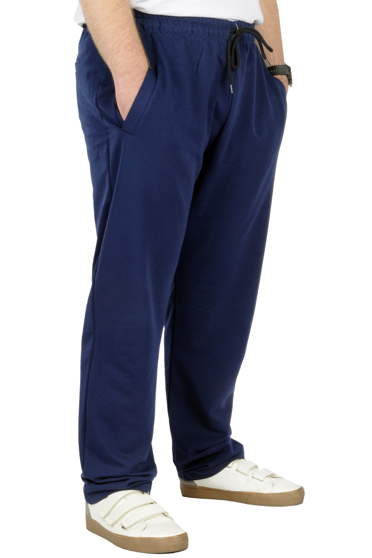 ModeXL Mode XL Büyük Beden Erkek Eşofman Altı Classic 2 İp 11100 İndigo görsel 2