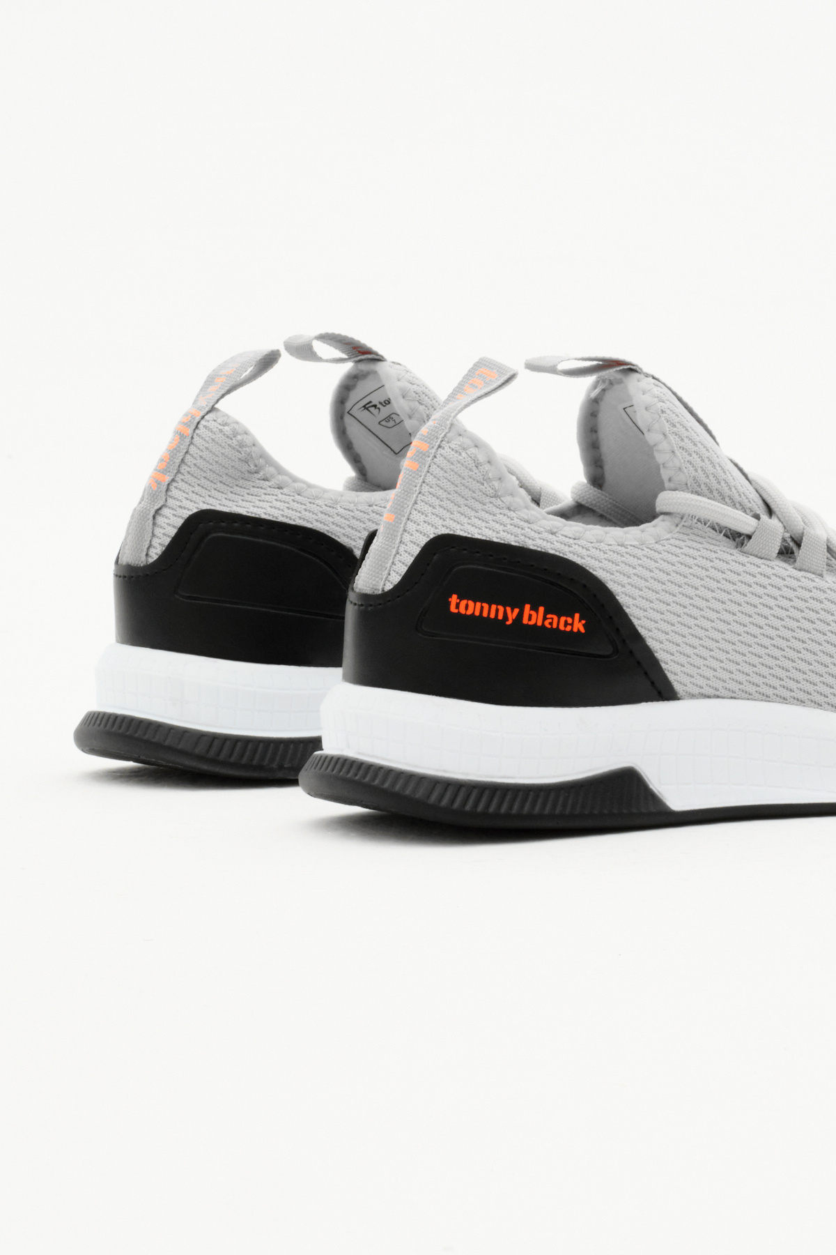 Tonny Black  Unisex Füme Nefes Alabilen Kumaş Poli Taban Bağcıklı Spor Ayakkabı - Görsel 5