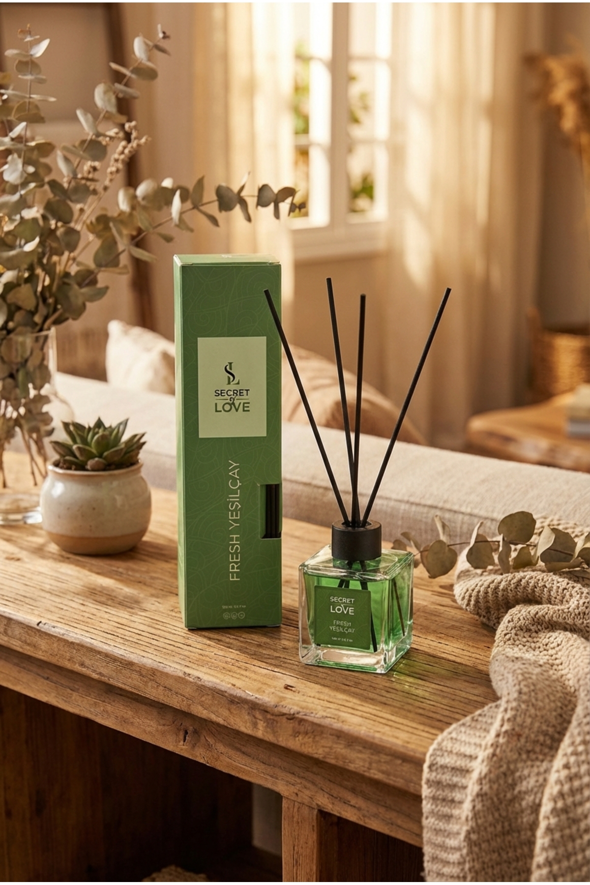 Green Tea Room Fragrance 100 ml - Light, Spacious and Peaceful Home and Office Fragrance