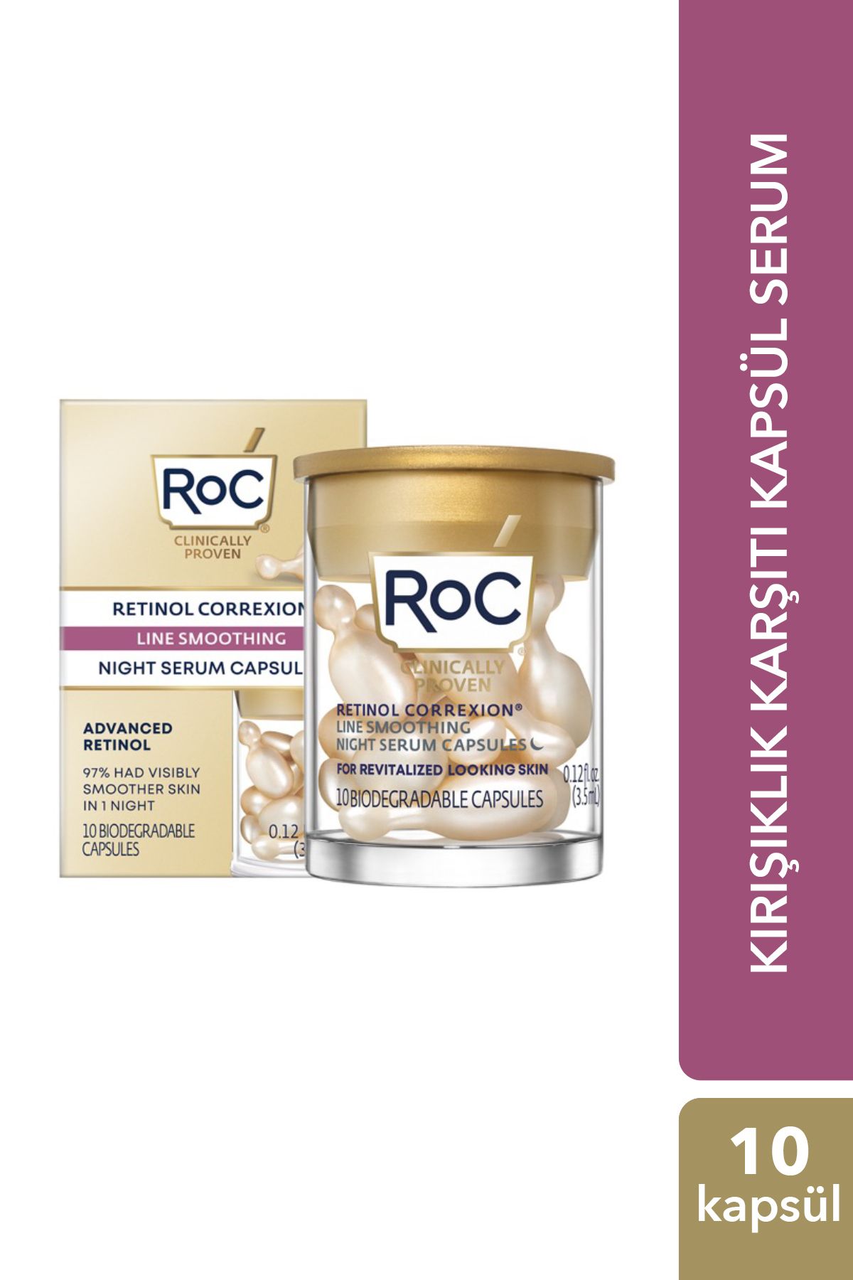 C Vitaminli Cilt Aydınlatıcı Yüz Kremi 50 ml + Kırışıklık Karşıtı Retinol Kapsül Serum Hediyeli — ROC0024 — تصویر 6 از 8