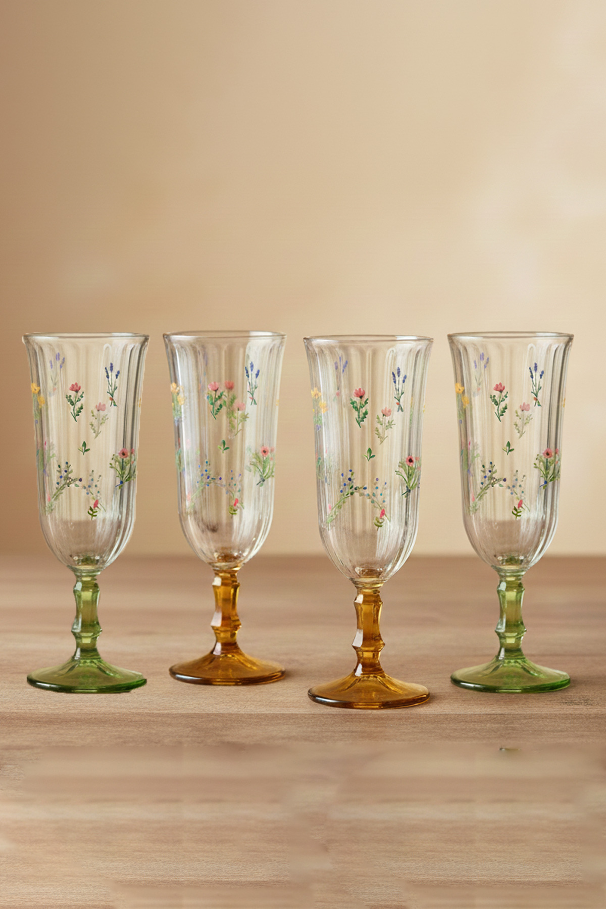 Rakle Botanical Set of 4 Coffee Side Cups 120 Cc