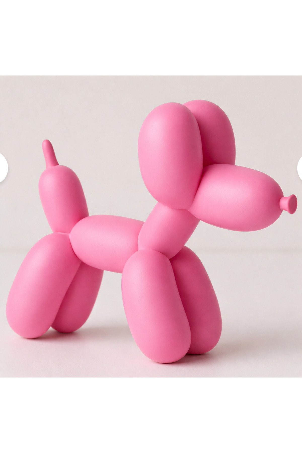 GOLD-PINK-ORANGE Balloon Dog Trinket – PLA Decorative Sculpture, Modern Home & Office Accessory