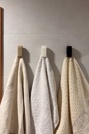 Rumon Modern Havlu Askısı 3'lü Set | Montajsız Tasarım