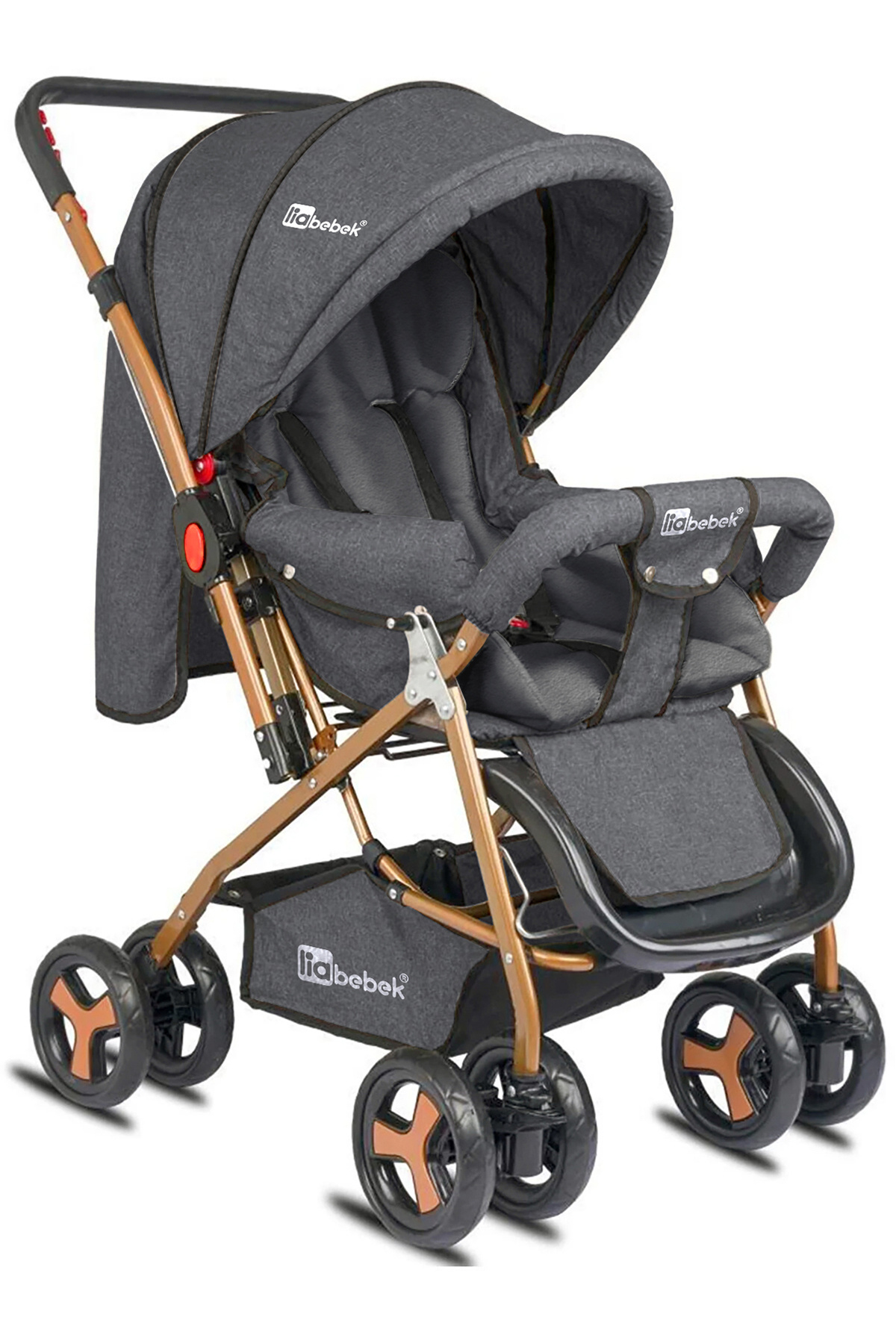 liabebek Enerji Gold Çift Yönlü Bebek Arabası Oyun Çadırı fotoğrafı 2 (önizleme)