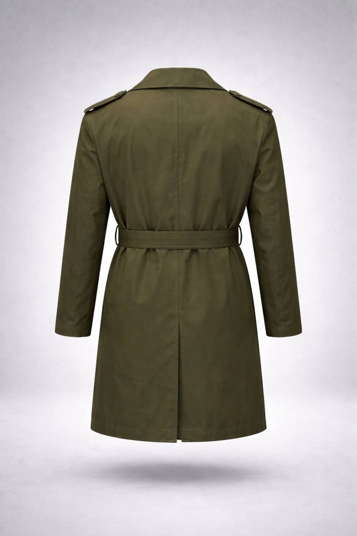 LUMAST  Slim Fit Su Geçirmez Kısa Boy (80 cm) Astarlı Trençkot - Görsel 2