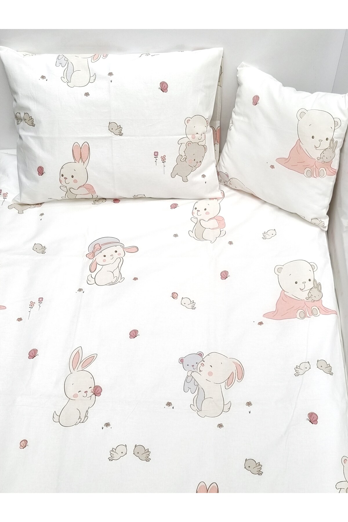 Yada Baby %100 Pamuklu Kumaştan Bebek 6 Parça Yorgan Ve Nevresim Takımı & Uyku Seti (70 X 120 CM) fotoğrafı 3 (önizleme)