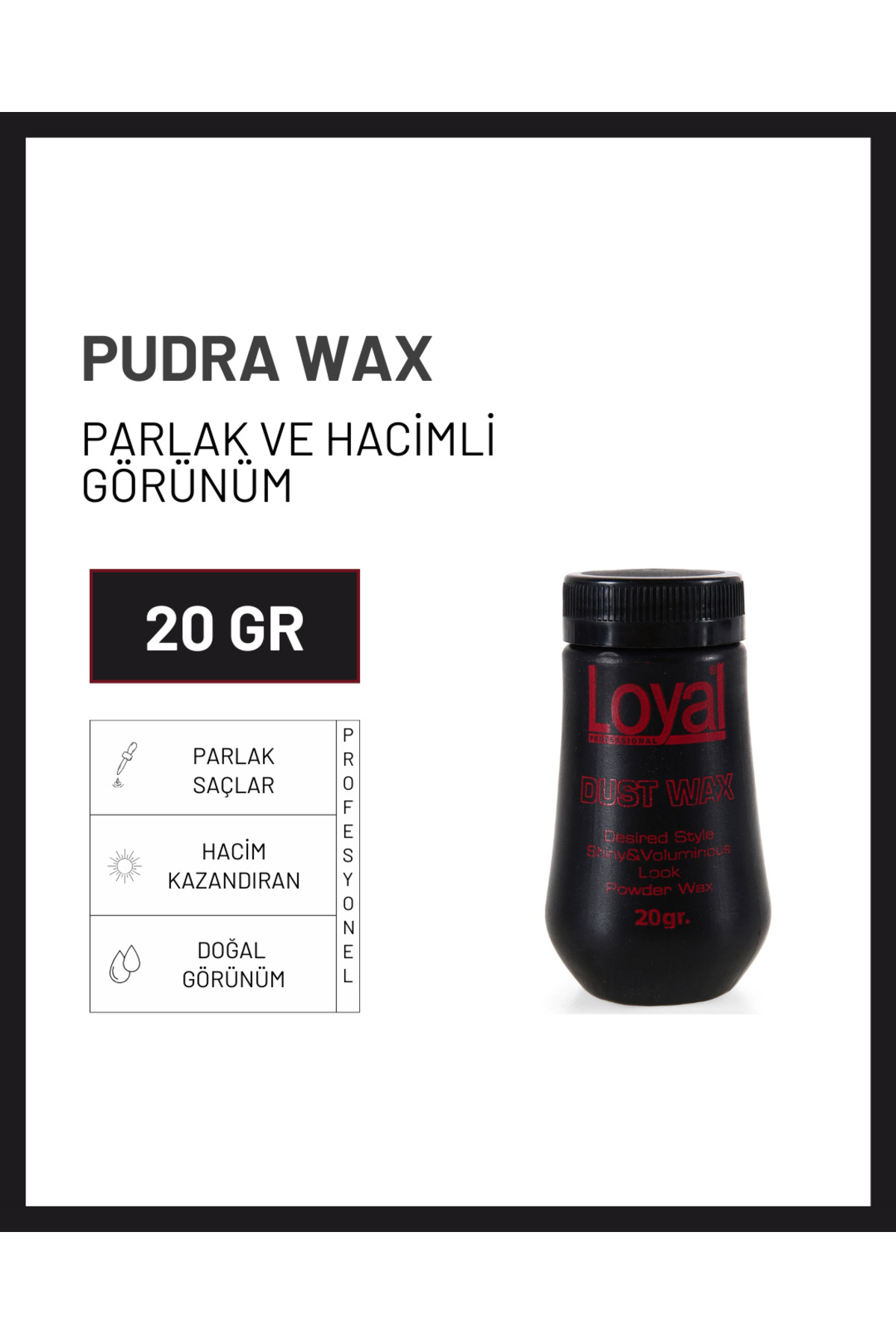 Saç Şekillendirici Pudra Wax Parlak 20 Gr — LOYAL-5 — تصویر 2 از 5