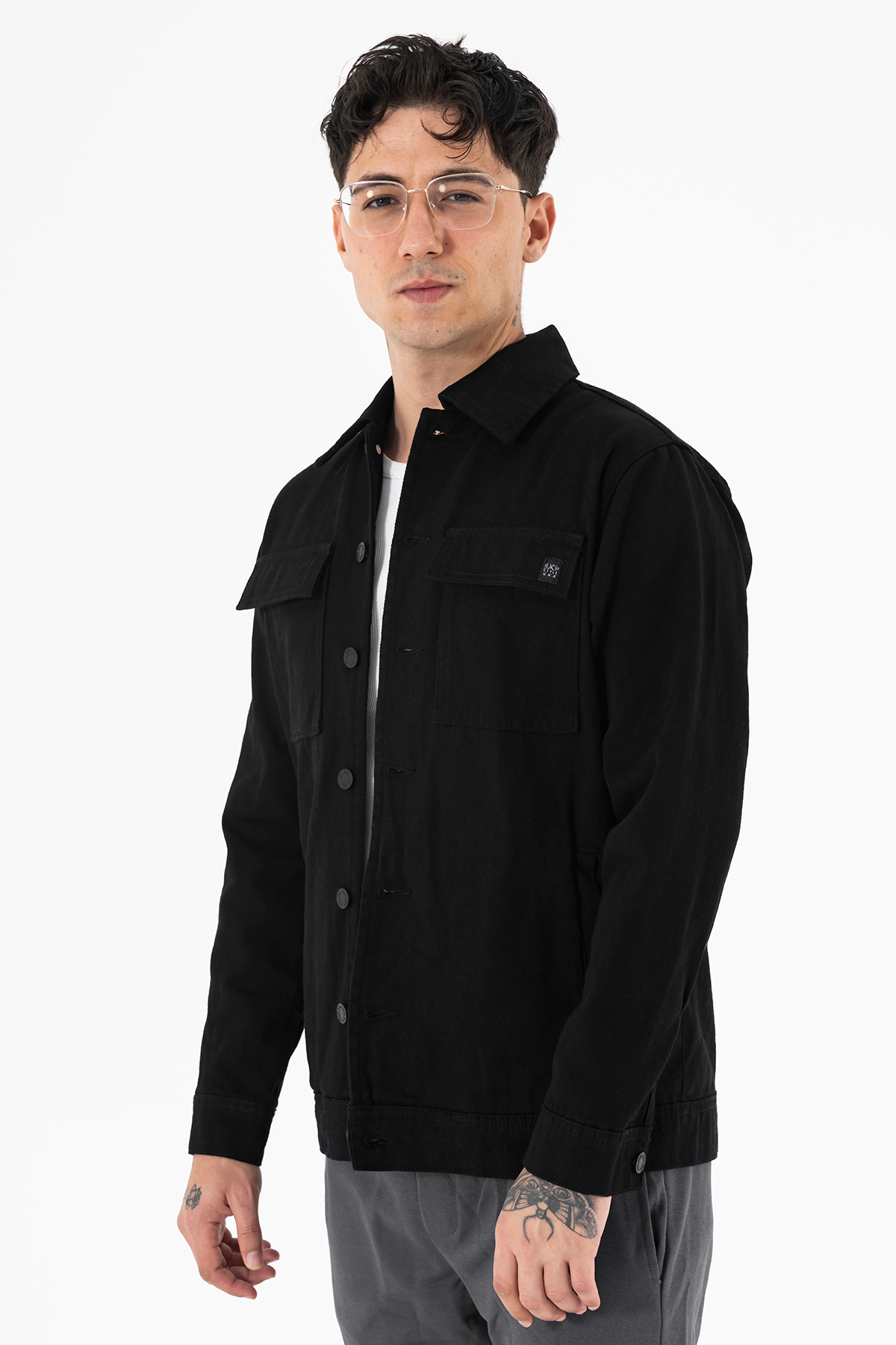 Souris  Erkek Nefti Kot Ceket Relax Fit Rahat Kalıp - Görsel 3