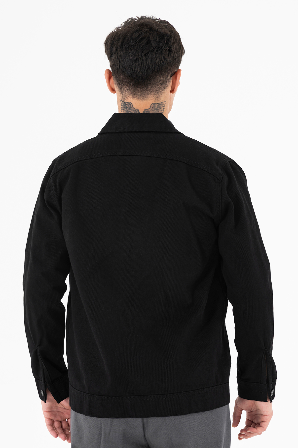 Souris  Erkek Nefti Kot Ceket Relax Fit Rahat Kalıp - Görsel 5