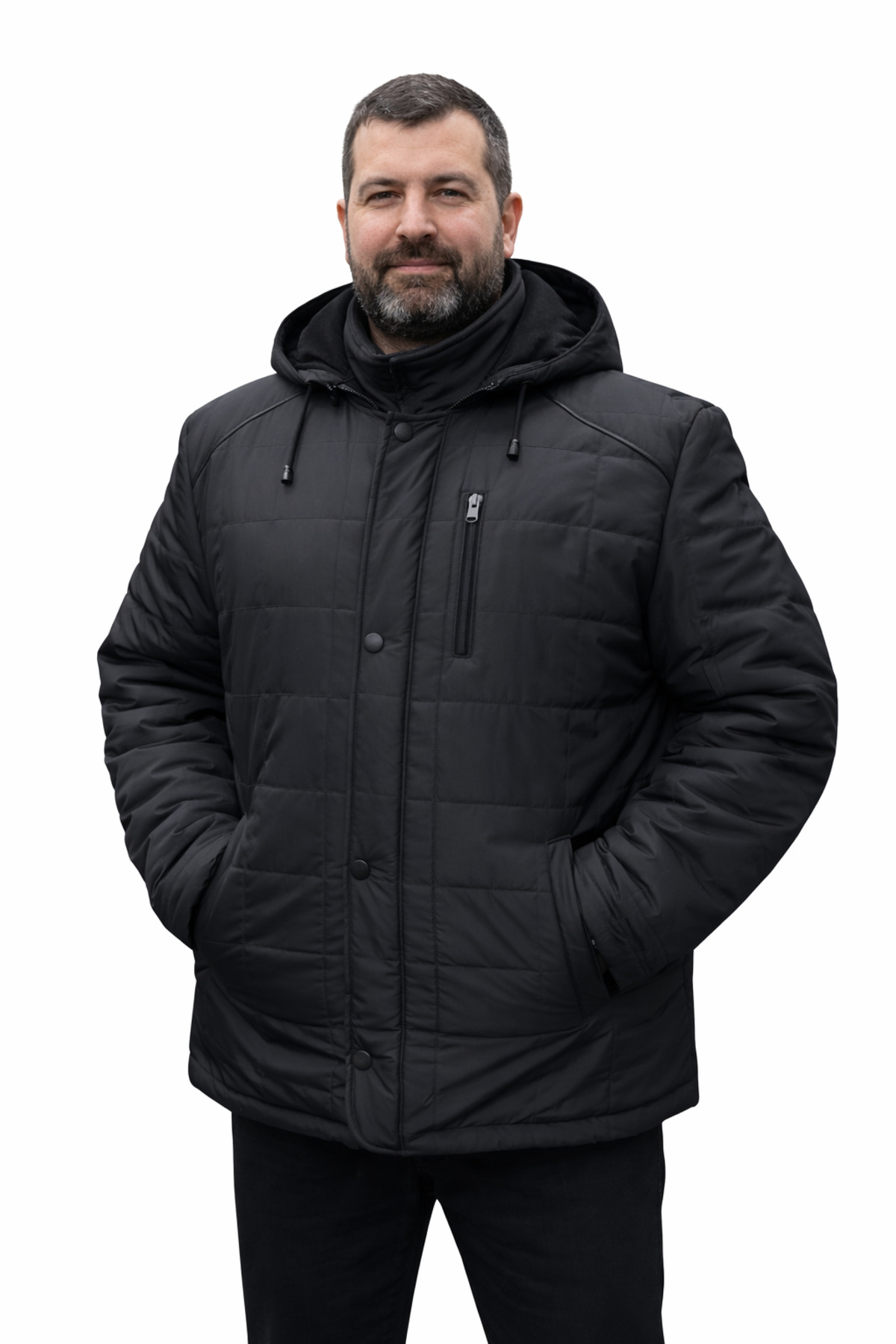 Perfore Büyük Beden Erkek Kaban. 4XL, 5XL, 6XL,7XL
