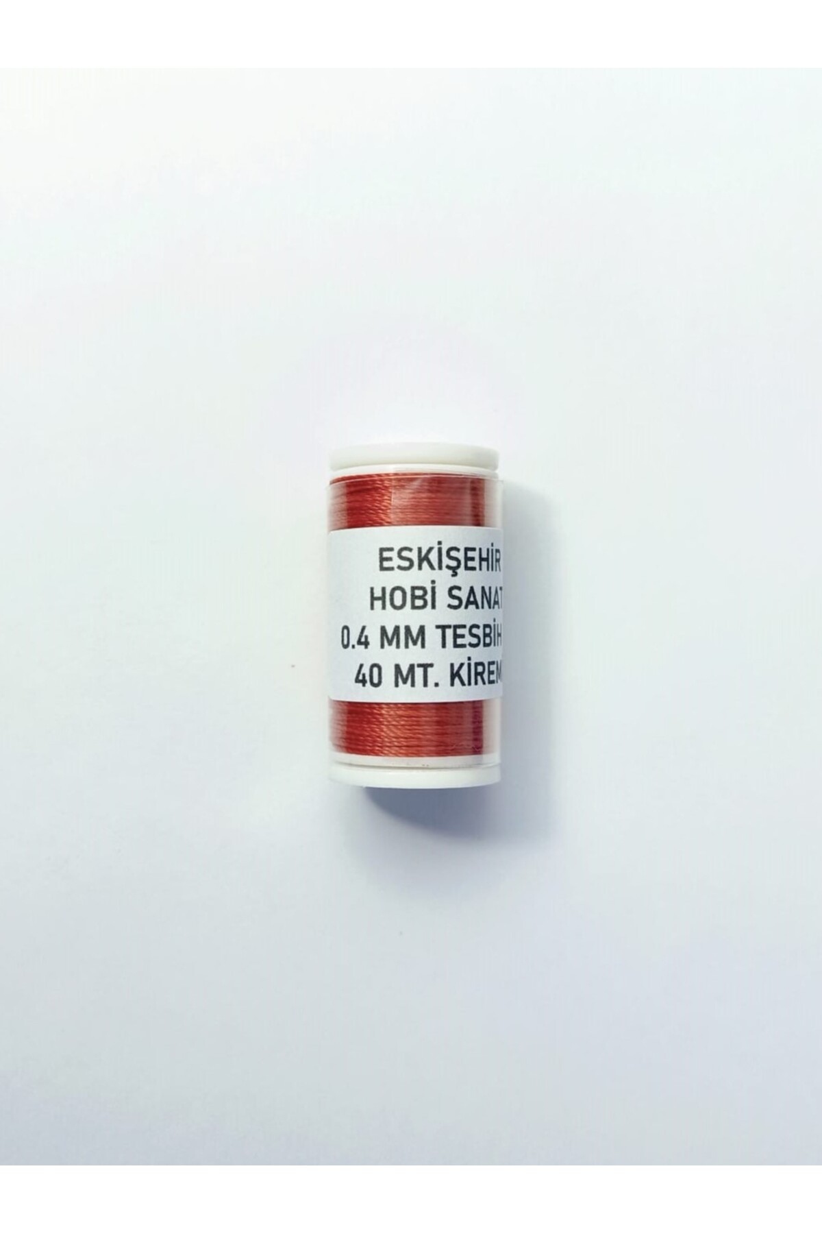 40 Metre Kiremit Kırmızı Renk 0.4 Mm Tesbih Ipi