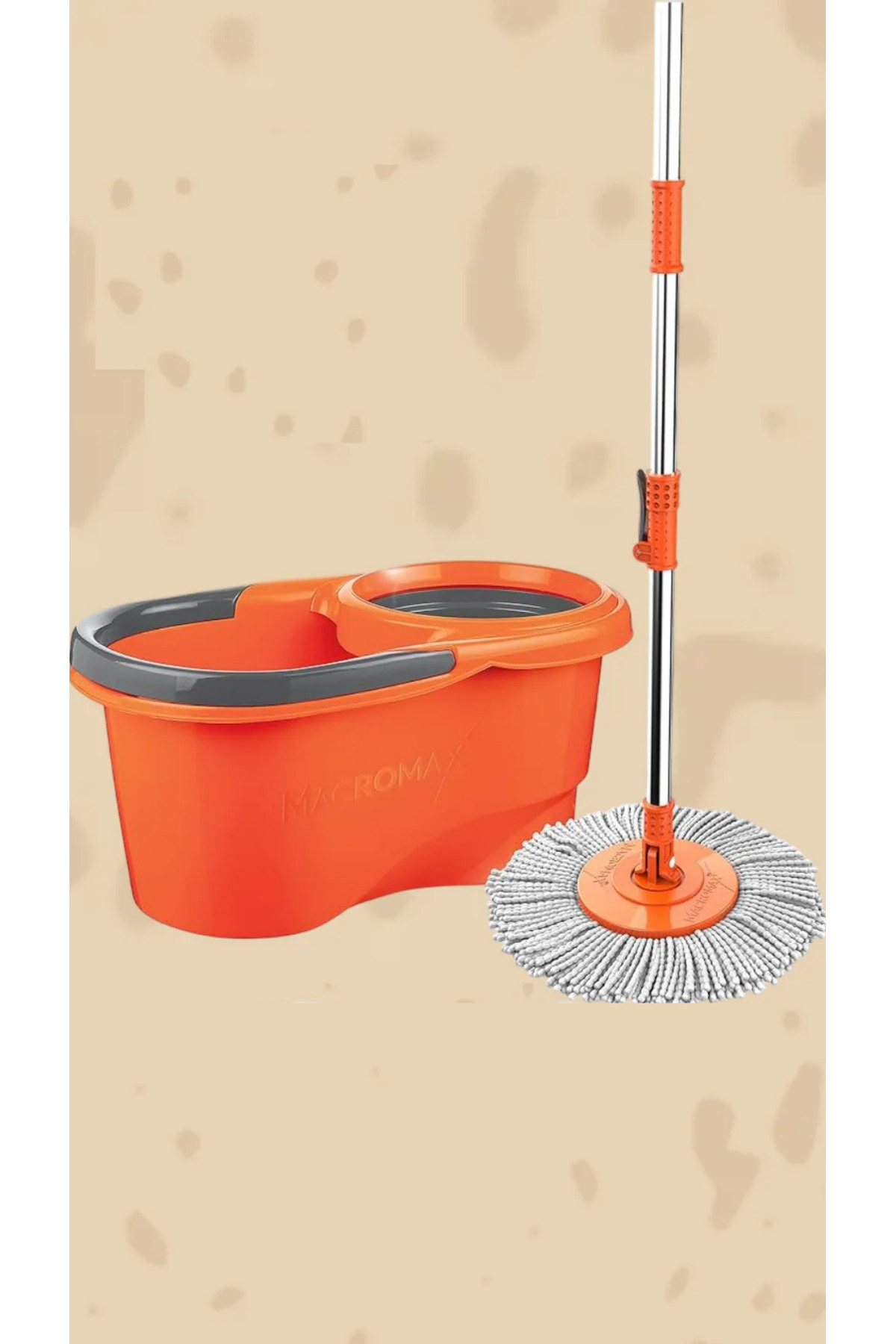 MACROMAX Focus Otomatik Temizlik Seti Kova Mop Seti Ve 2 Adet