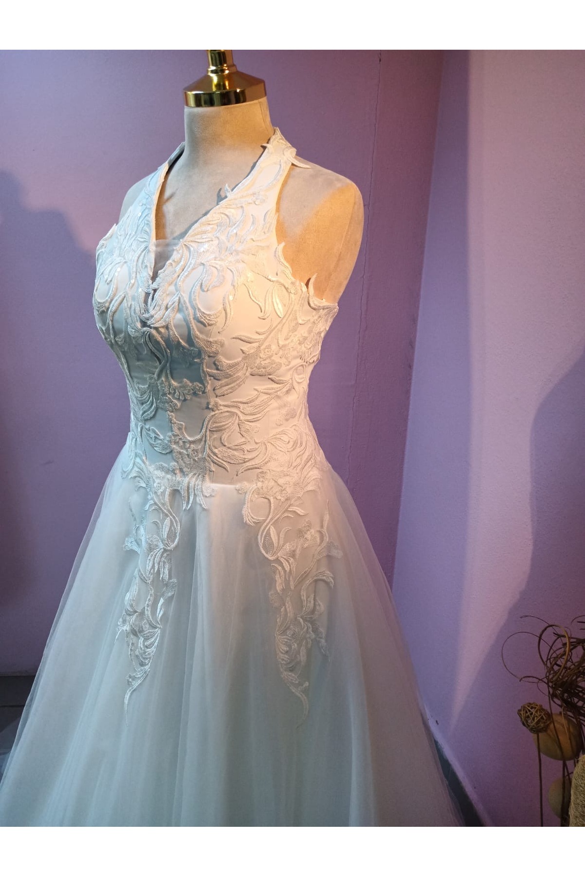oleg cassini halter wedding dress This item is unavailable
