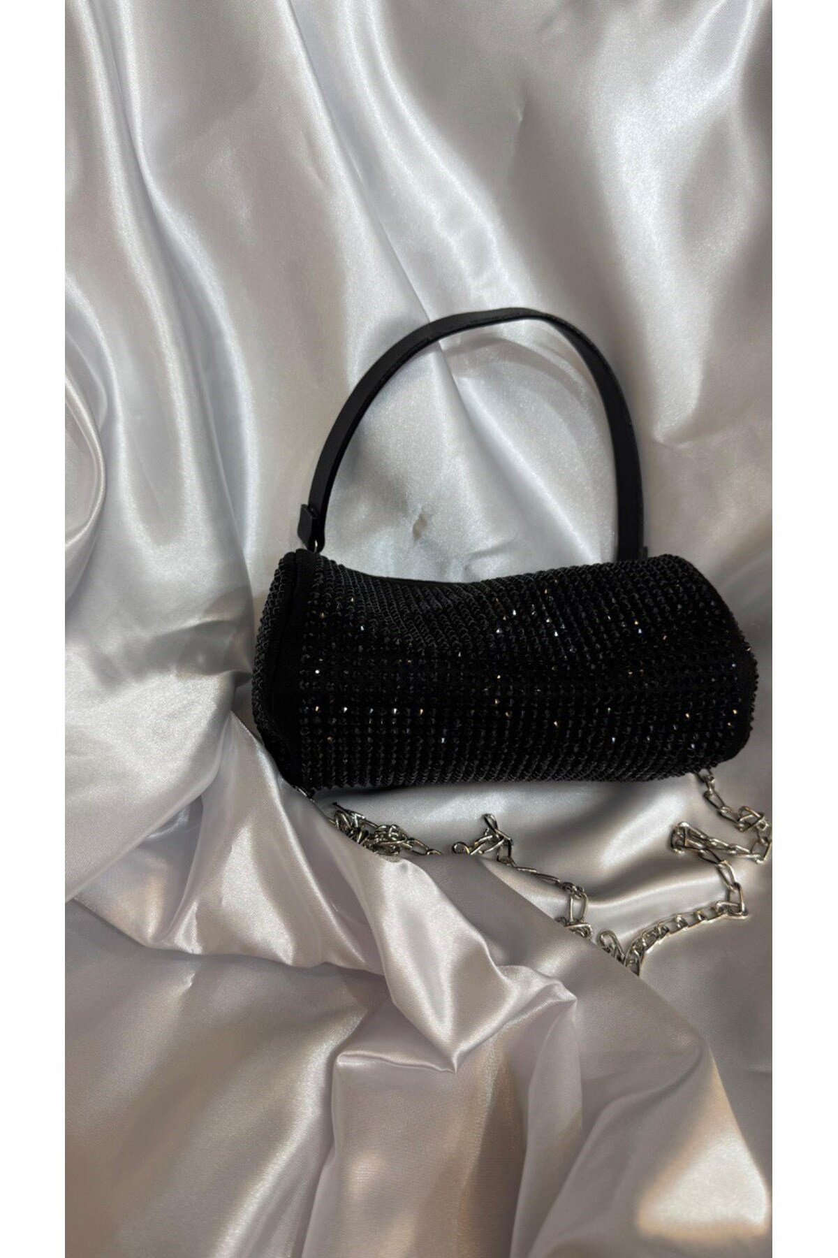 LOVELYSTORE Taşlı Kadın Abiye Çanta Kısa ve Uzun Askılı görsel 3