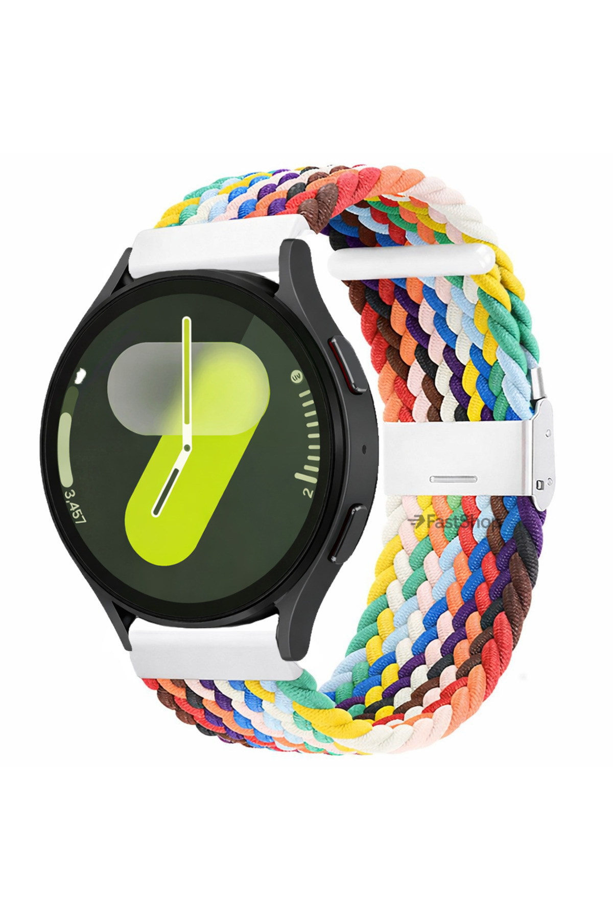 Samsung Galaxy Watch 4 5 6 7 Fe 40 44mm Classic 42 43 46 47mm Compatible 20mm Metal Clip Mesh Cord