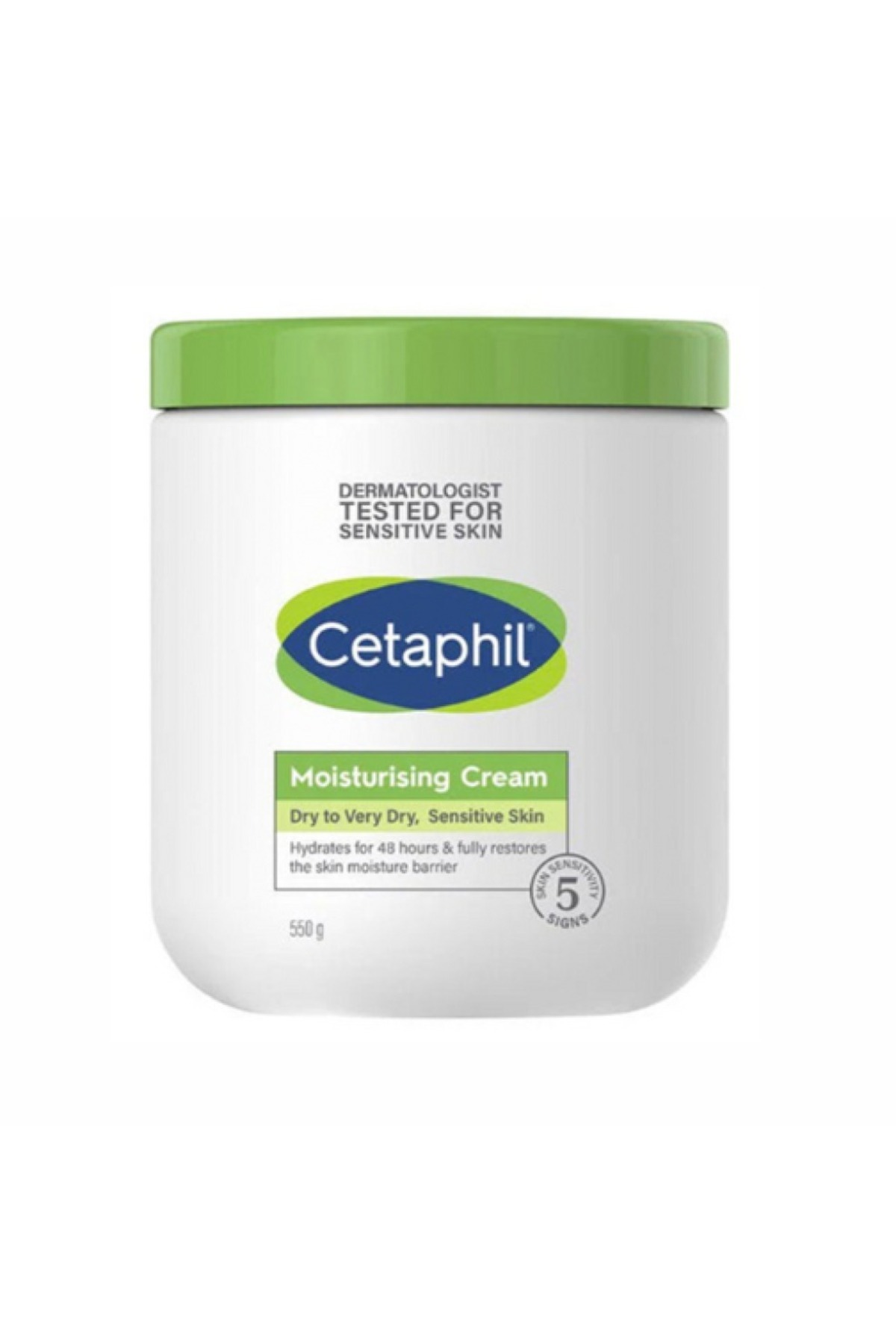 Cetaphil كريم مرطب للبشرة شديدة الجفاف والحساسة أبيض 550جرام