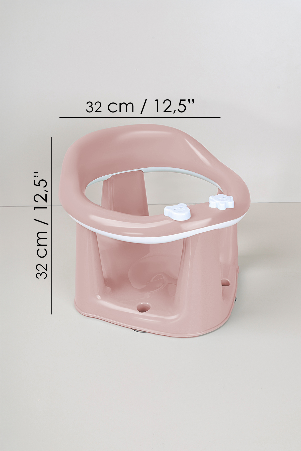 Meleni Baby 2'li Bebek Banyo Oturağı ve Minder Seti - Vakum Taban Mama Oturağı, Yıkanabilir Oturak Minderi Pembe fotoğrafı 4 (önizleme)