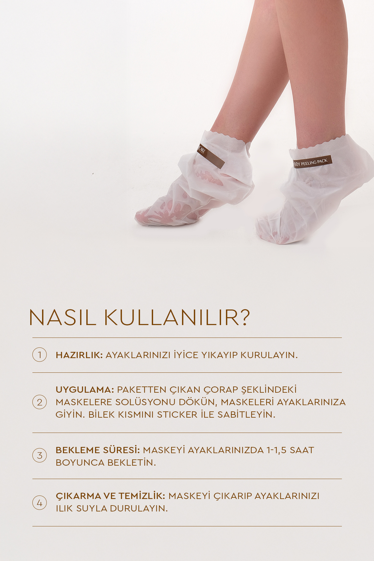 Miracle Foot Peeling Pack - Mjcare Çorap Tipi Ayak Peeling Maskesi — 1518070 — تصویر 4 از 7