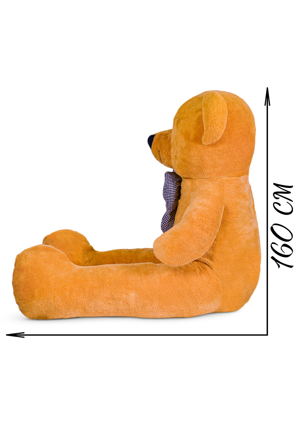 Pandamkee Dev Büyük Peluş Ayıcık 170 cm Hediyelik Ayı (%100 YERLİ) Kahverengi fotoğrafı 7 (önizleme)