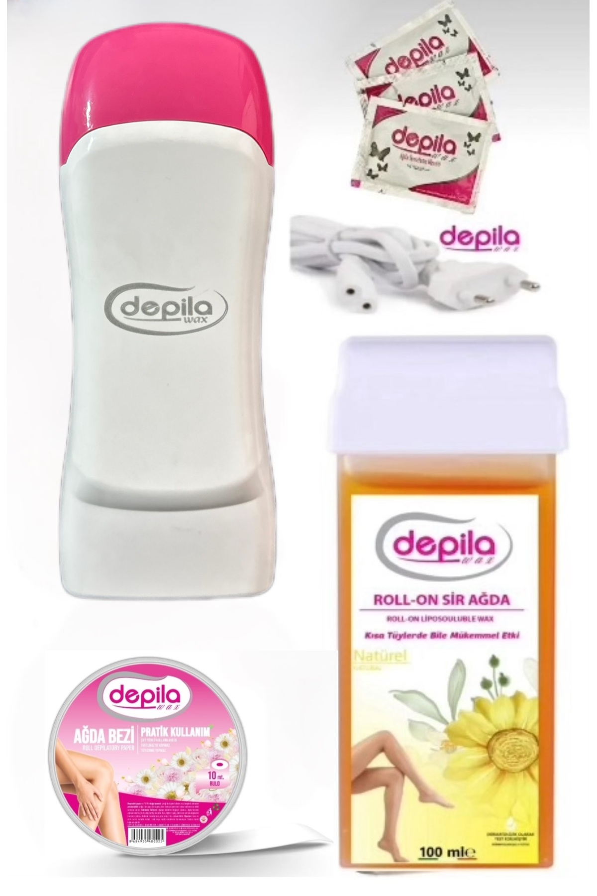 DEPİLA AĞDA SETİ 2 YIL GARANTİLİ TEMİZLEME MENDİL HEDİYELİ — DEPİLA NATUREL SET
