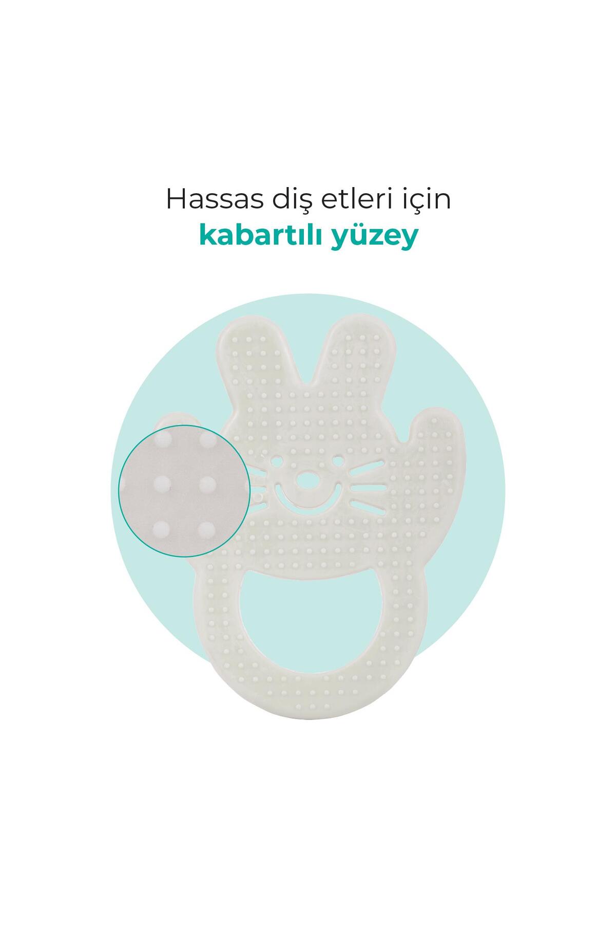 Mamajoo Yumuşak Diş Kaşıyıcı Beyaz Tavşan fotoğrafı 3 (önizleme)