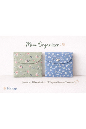 Markasız ucuz Kitkap Mini Organizer & Çanta içi düzenleyici & İkili set Mavi/...