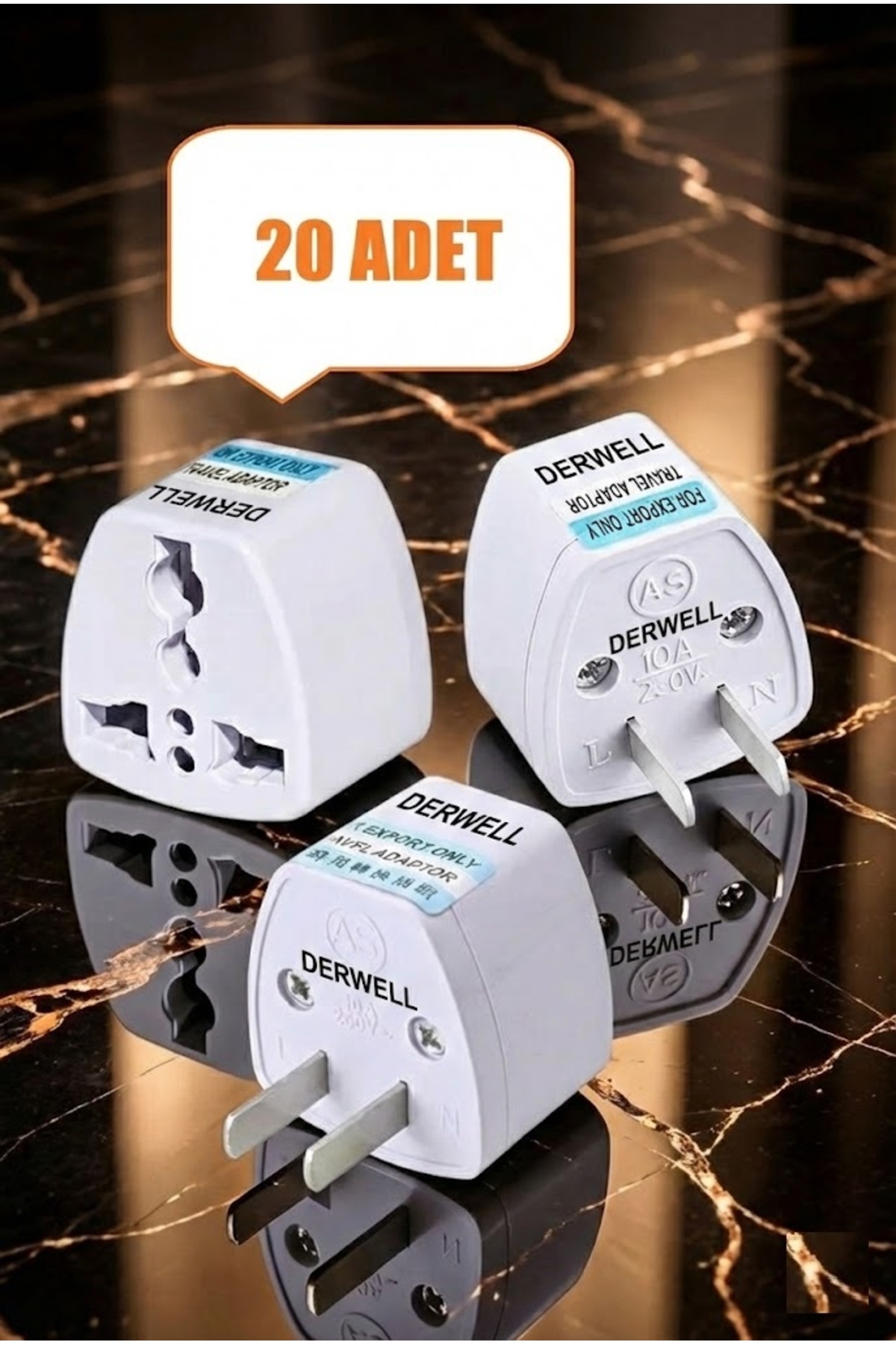 20 Adet Ingiltere Abd Fiş Adaptörü 2 Pinli Amerikan Avrupa Seyahat Güç Adaptörü Dönüştürücü Priz