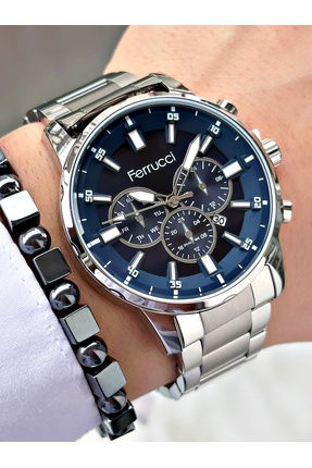 Ferrucci Takvimli Erkek Kol Saati 3 ATM Su Geçirmezlik