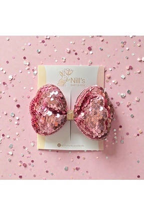 Nills Baby & Kids Pullu Fiyonk Çıtçıtlı Saç Tokası – Bronz