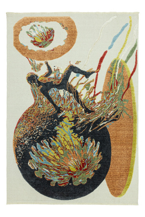 Soho Antiq Kayla Soyut Tasarımlı Tezgah Dokuma Halı 209x305 cm