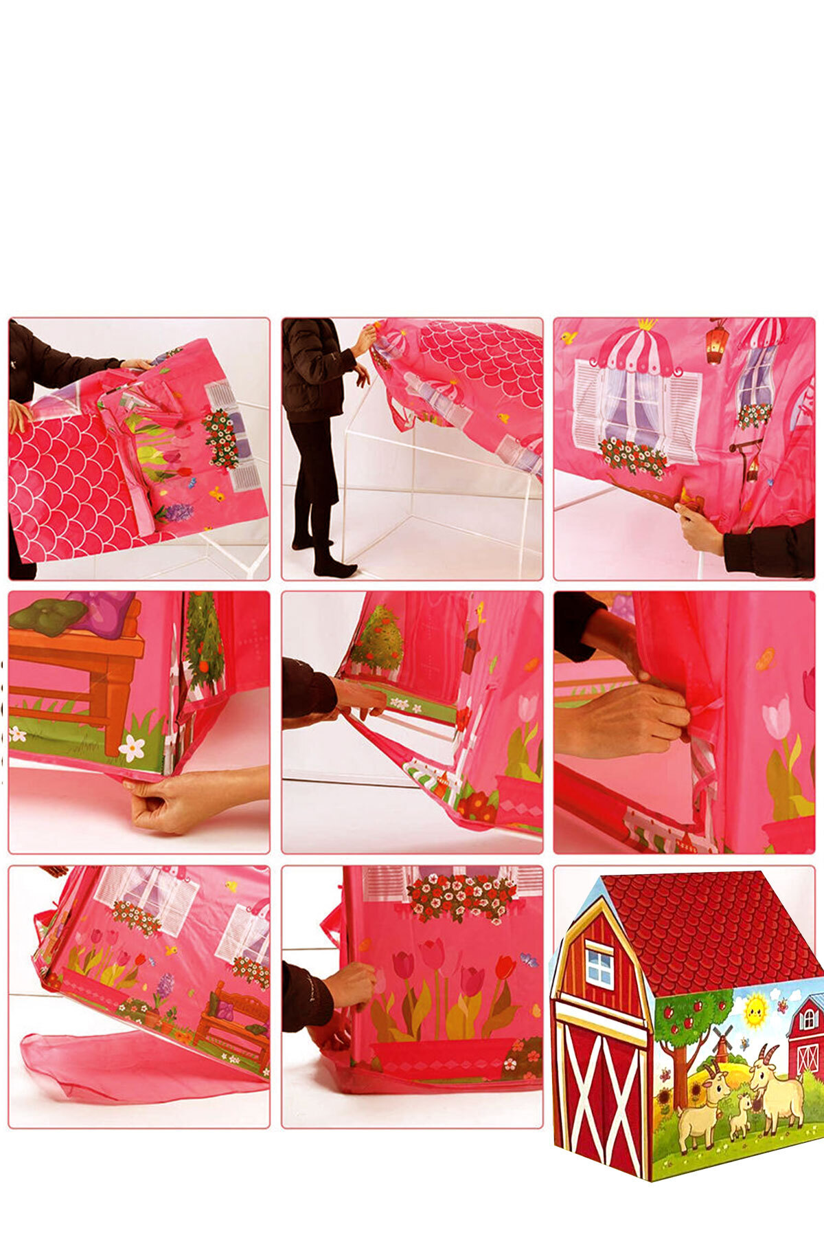 oruçoyuncak Çadır Sevimli Orman Çiftlik Hayvanları Oyun Evi Çadır ev fotoğrafı 4 (önizleme)