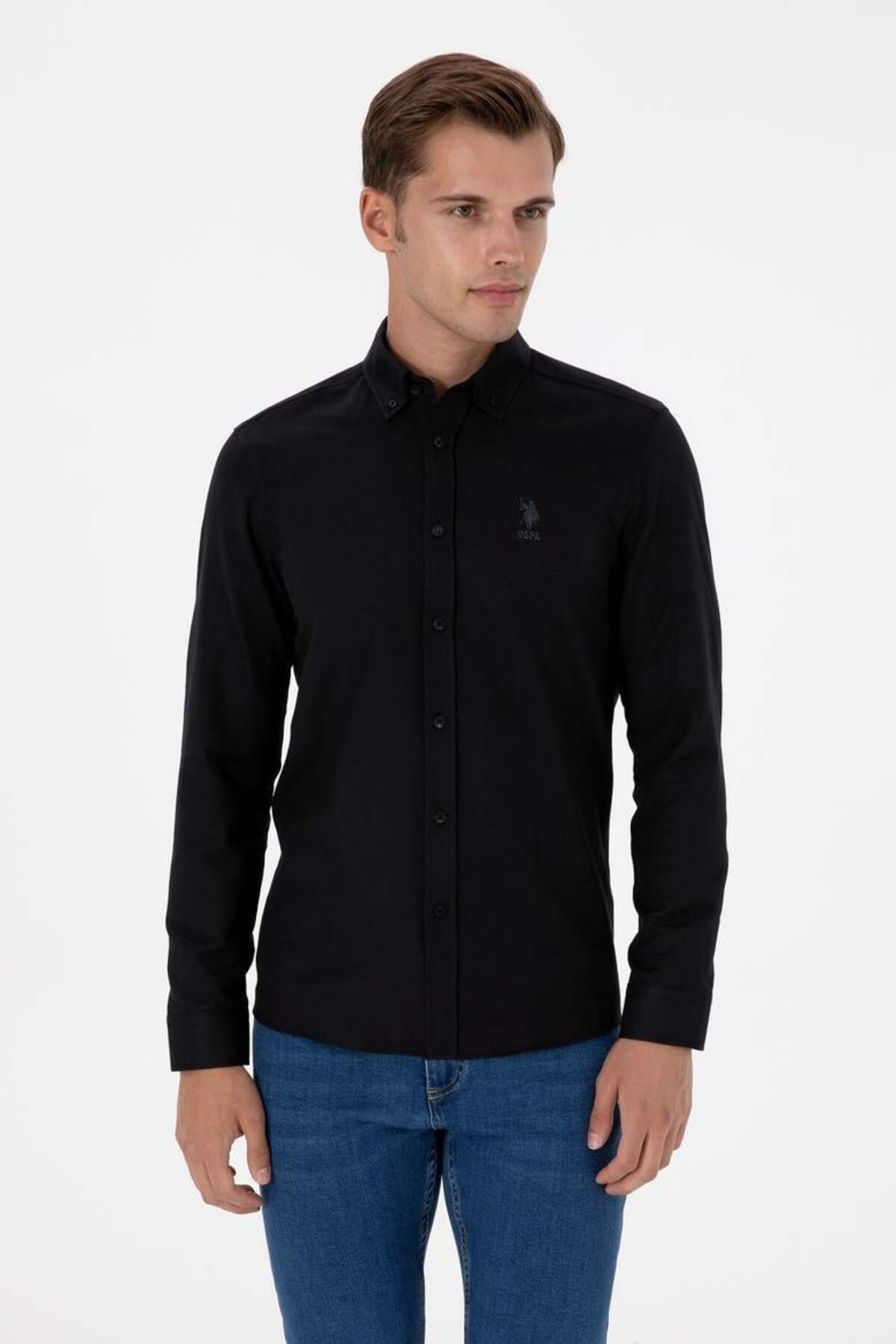 U.S. Polo Assn. Nova025K Siyah Erkek Gömlek 2225592 — مشکی 50307701-VR046