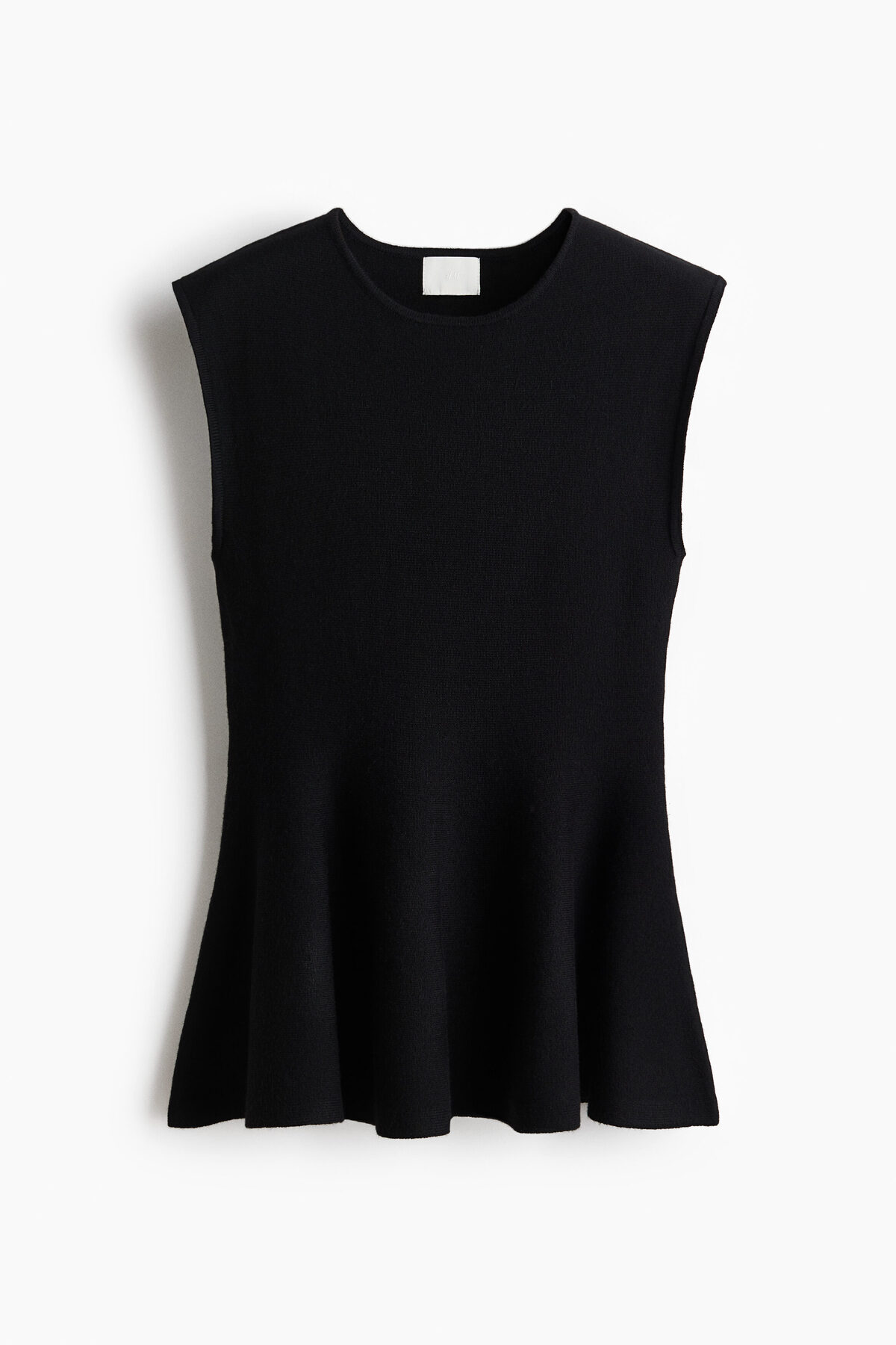 H&M Peplumlu Triko Üst görsel 4