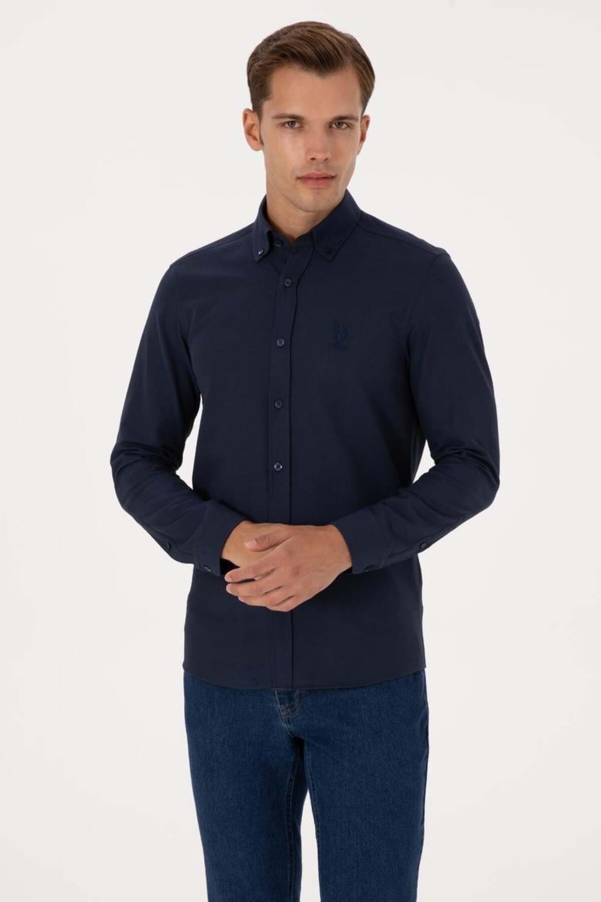 U.S. Polo Assn. Nova025K Lacivert Erkek Gömlek 2225592 — سرمه‌ای 50307701-VR033