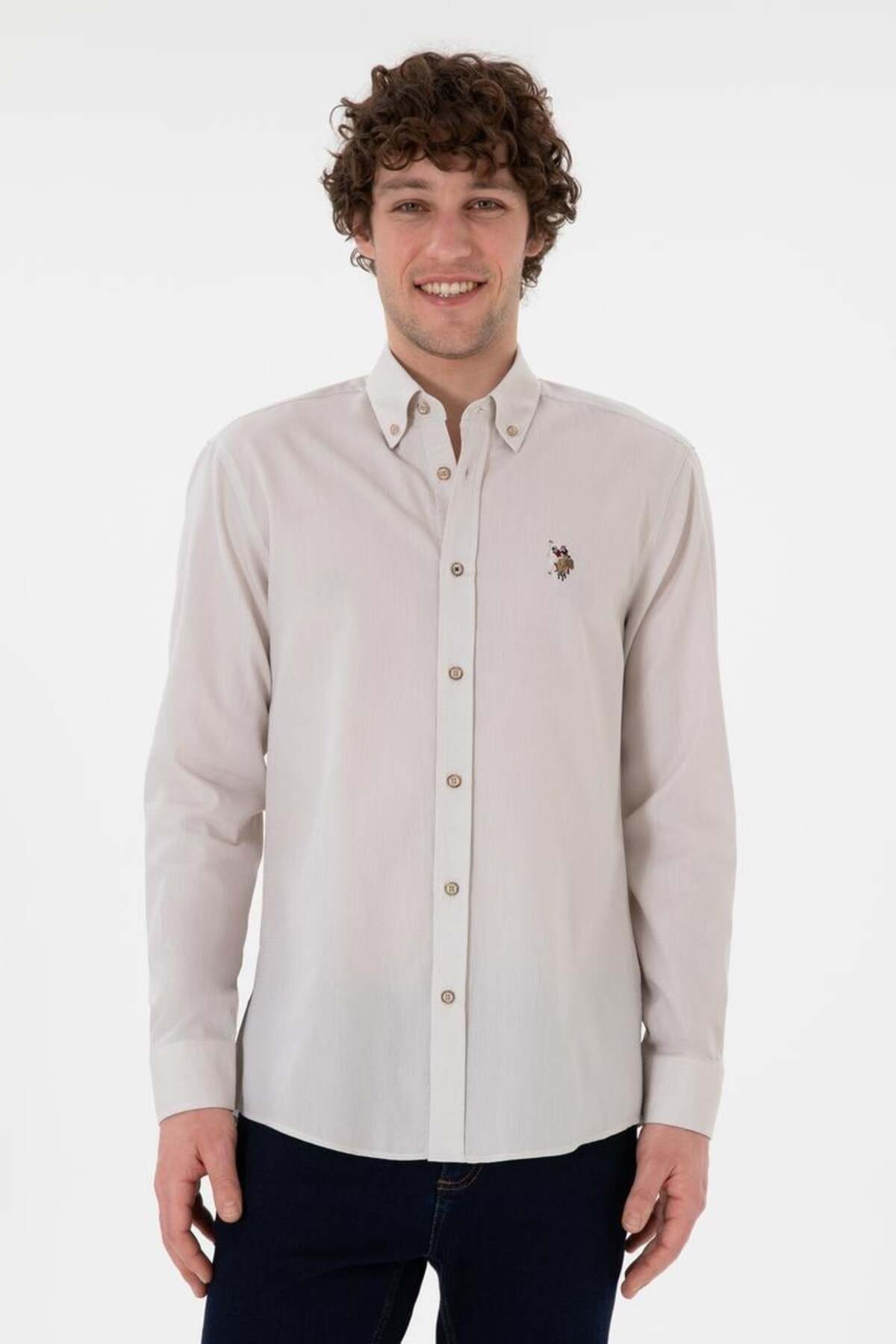 U.S. Polo Assn. U.S. Polo Erkek Dokuma Gömlek 2082553 — رنگارنگ