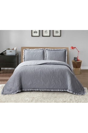 Valensi Home Madrid Çift Kişilik Yatak Örtüsü - Antrasit